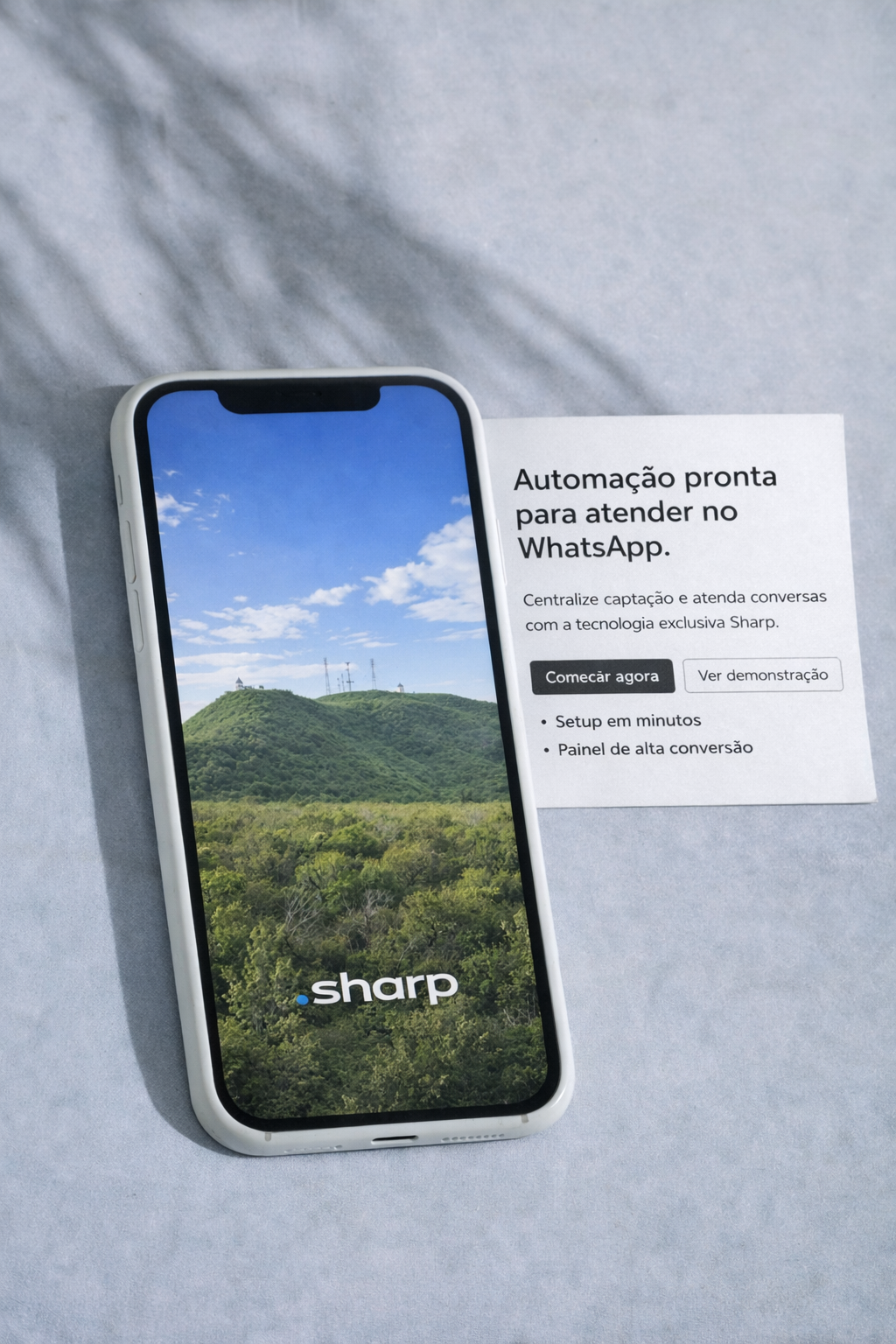 Preview da interface Sharp